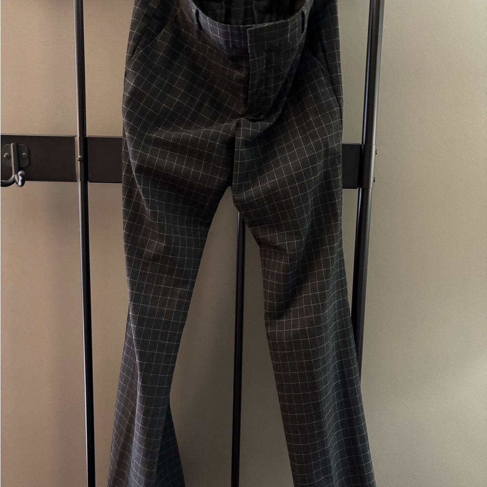Black Checkered Pants Women